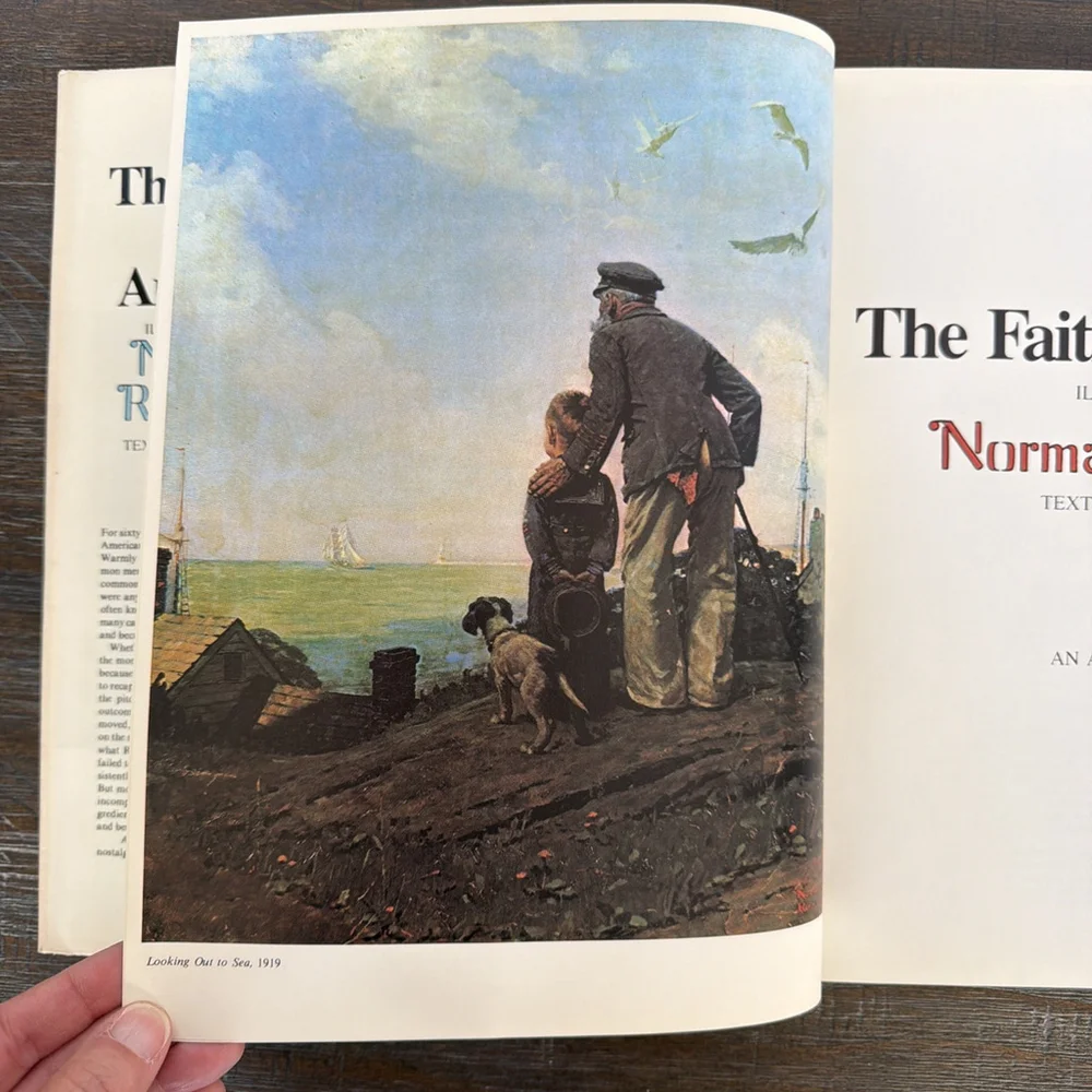 The Faith of America by Norman Rockwell Vtg 1980 HC/DJ